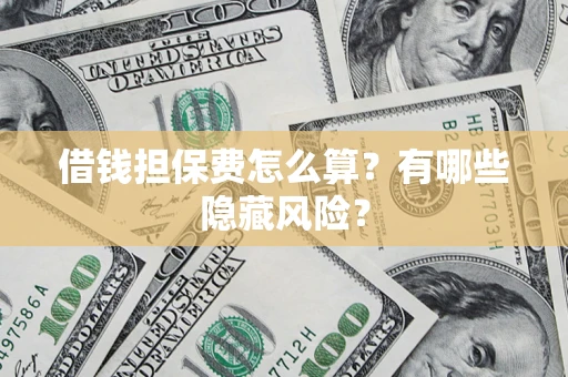武汉借钱担保费怎么算？有哪些隐藏风险？