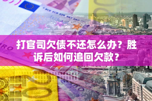 武汉打官司欠债不还怎么办？胜诉后如何追回欠款？
