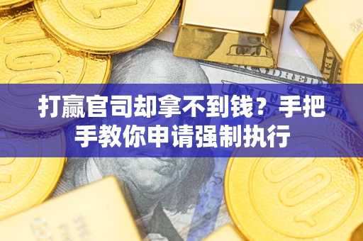 武汉打赢官司却拿不到钱？手把手教你申请强制执行
