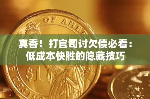 武汉真香！打官司讨欠债必看：低成本快胜的隐藏技巧