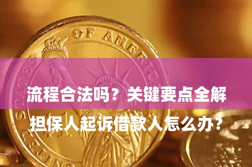 武汉

担保人起诉借款人怎么办？流程合法吗？关键要点全解析