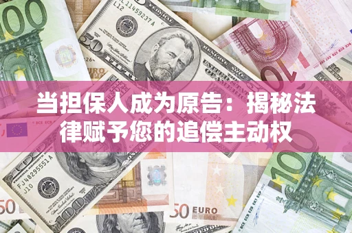 武汉当担保人成为原告：揭秘法律赋予您的追偿主动权