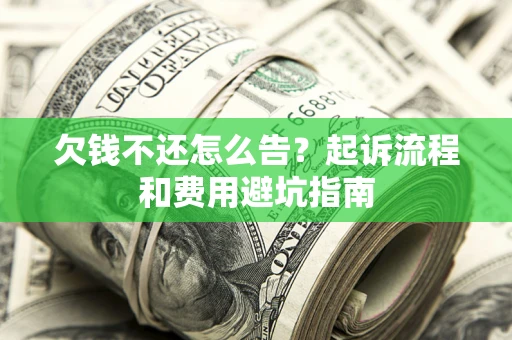武汉欠钱不还怎么告?起诉流程和费用避坑指南 武汉欠钱不还怎么告?起诉流程和费用避坑指南