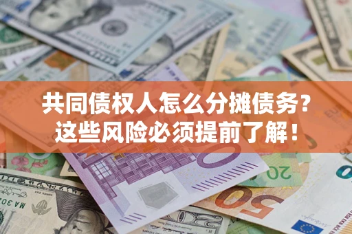 武汉共同债权人怎么分摊债务？这些风险必须提前了解！
