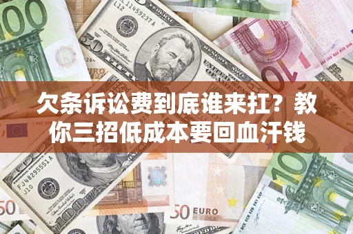 武汉欠条诉讼费到底谁来扛？教你三招低成本要回血汗钱